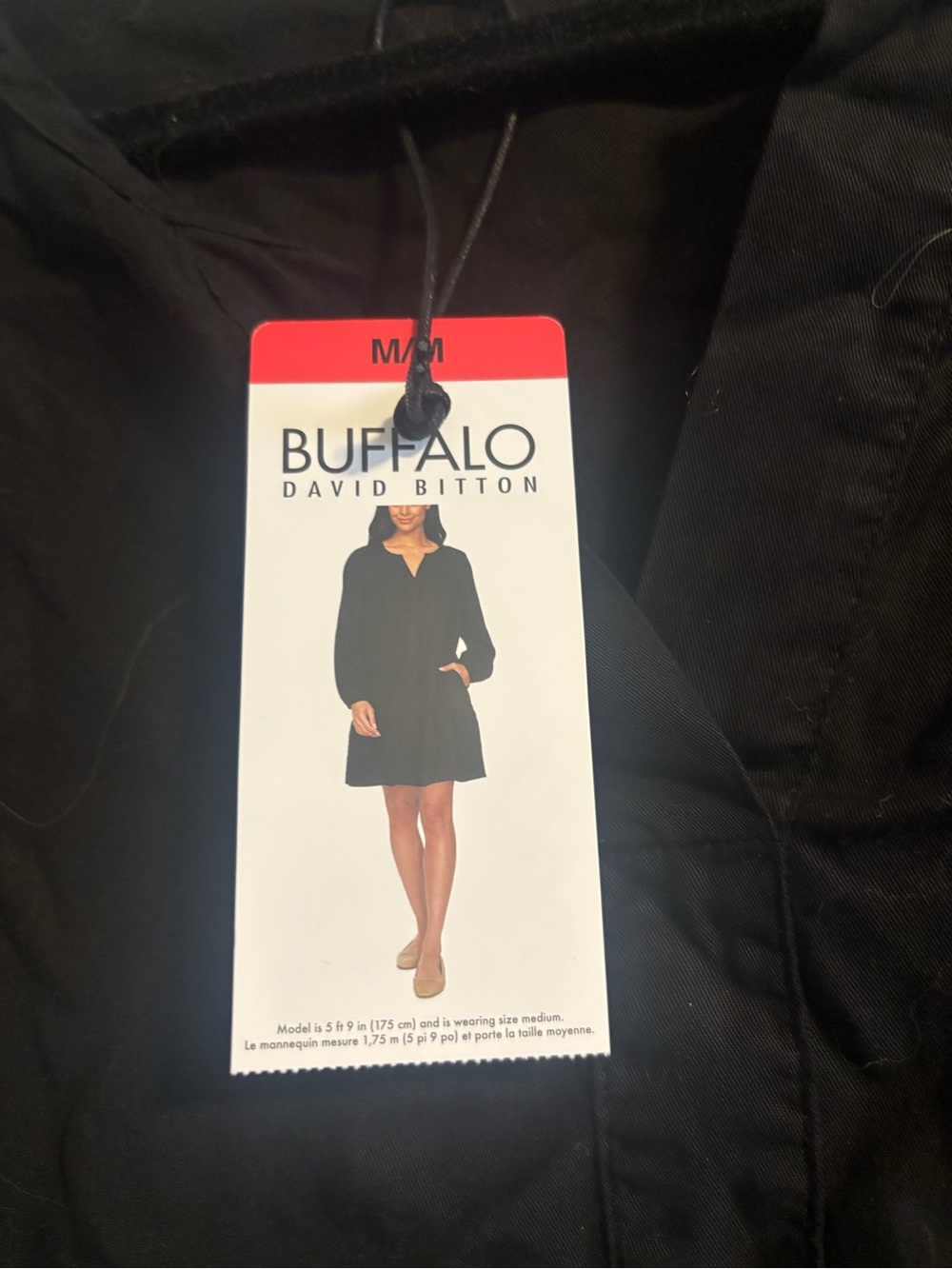 Buffalo David Bitton Black Long-Sleeve Mini Dress - Solid Black